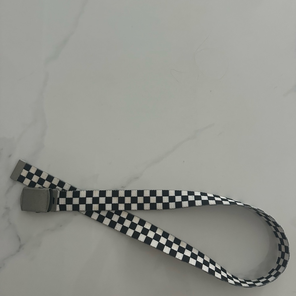 Brandy Melville Black and White Checkered Belt